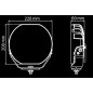 Fernscheinwerfer - Ledson - Sledge 9 - 9" - 22.8cm - Driving Spot Combo Fernscheinwerfer - Ledson - Sledge 9 - 9" - 22.8cm - Driving Spot Combo