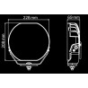 Extraljus - Ledson - Sledge 9 - 9" - 22.8cm - Driving Spot Combo