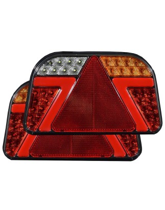 Bakljus - Briod - Onyx - Höger - 9.4" - 24cm - Klar - Bak - Broms - Blink - Back - Dim - Nummerskylt - Reflektor - 12V-24V 