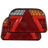 Tail light - Briod - Onyx - Left - 9.4" - 24cm - Clear - Tail - Brake - Ind - Rev - Fog - Plate - Reflector - 12V-24V
