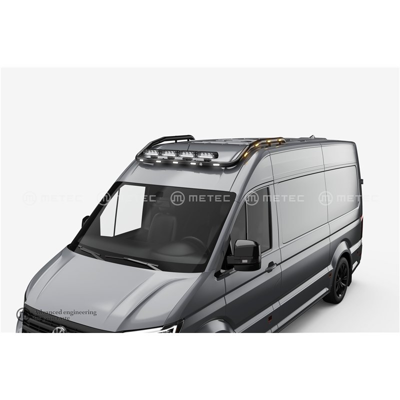 Dachbügel - Metec - Top  - 4 lampenhalters - Vorverkabelt - Schwarz - LED - Volkswagen - Crafter - H3 - 2017+