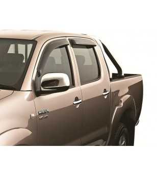 Hilux 05- DBL CAB Wind deflectors darksmoke (4pc) - 92492047B