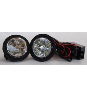 Renault Trafic 2002- Day Time Running Light Kit Round - LV005