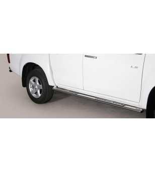 D-Max 12- Double Cab Design Side Protection Oval - DSP/314/IX - Lights and Styling