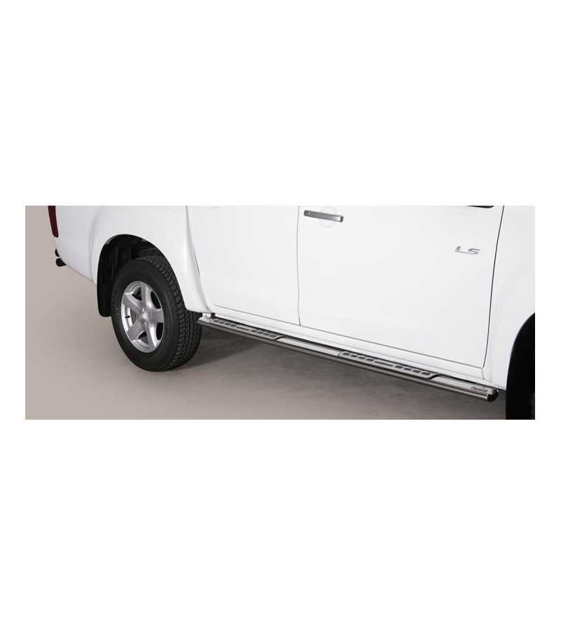 D-Max 12- Double Cab Design Side Protection Oval - DSP/314/IX - Lights and Styling