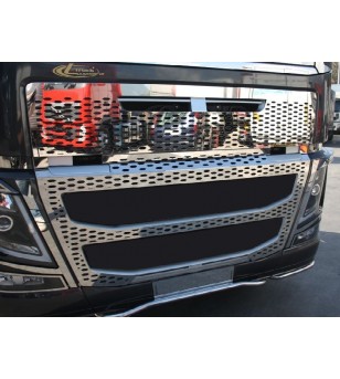 Volvo FH 2013- FH16 full grille stainless honeycrumb - 012VFH162013 - Grille - Verstralershop