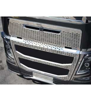 Volvo FH 2013- FH16 Full Grille RVS - 012VFH162013 - Grille - Verstralershop