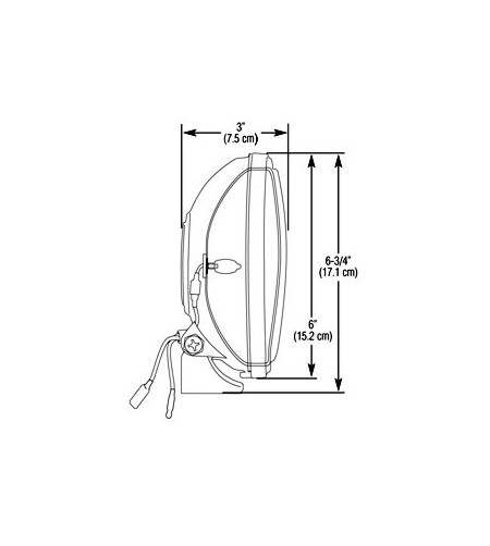 Driving light - KC Hilites - Apollo - 5.9" - 15cm - Spot