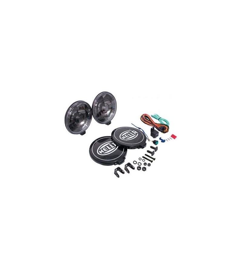 Extraljus - Hella - Comet 500 - Black Magic - 6.4" - 16.3cm - Smoke - Driving - Set Extraljus - Hella - Comet 500 - Black Magic - 6.4" - 16.3cm - Smoke - Driving - Set