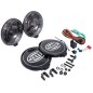 Driving light - Hella - Comet 500 - Black Magic - 6.4" - 16.3cm - Smoke - Driving - Set