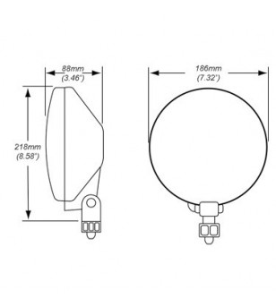 Hella Comet 700 FF (set incl cable set & relay) - 010032801 - Lighting - Verstralershop