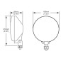 Verstraler - Hella - Comet 700FF - 7.3" - 18.6cm - Driving - Set