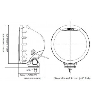 NBB Alpha 225 Blank LED - 415651 - Lights and Styling