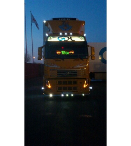 Daytime running lights - Ledson - Position light - Amber - 24V - Set - Volvo - FH - 2008-2013