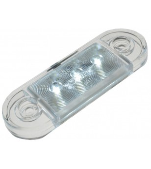 Markeringsljus LED Xenon vit utanpåliggande (supertunn) - 210131