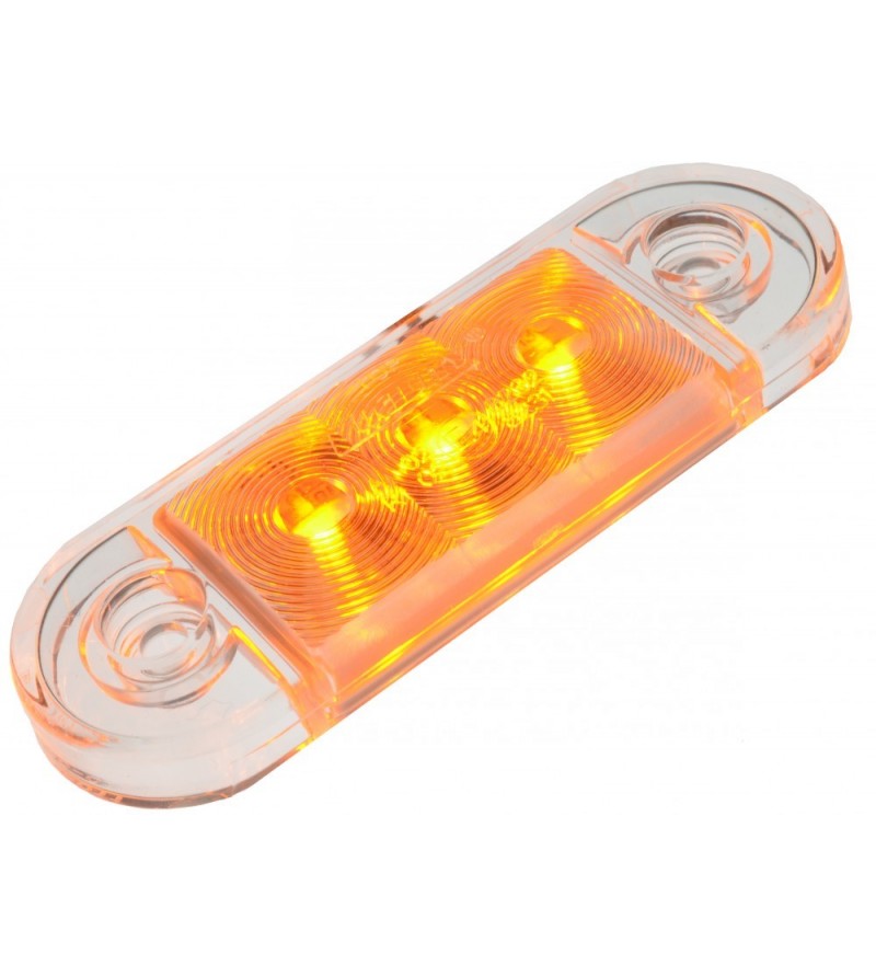 Markeerlicht LED Oranje opbouw (superdun) - 210133
