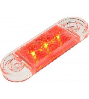 Markierungsleuchte LED Rot Anbau (superdünn) - 210132
