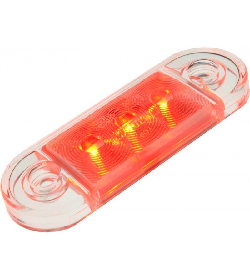 Markierungsleuchte LED Rot Anbau (superdünn) - 210132