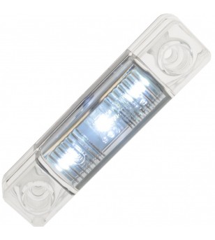 Markeringsljus LED utanpåliggande 82mm Xenon Vit - 211331