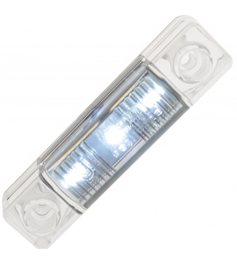 Markeringsljus LED utanpåliggande 82mm Xenon Vit - 211331