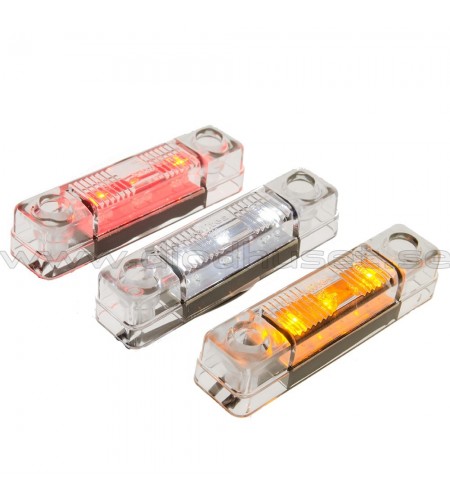 Marker Light - Ledson - 3.2" - 8.2cm - White - 12V-24V