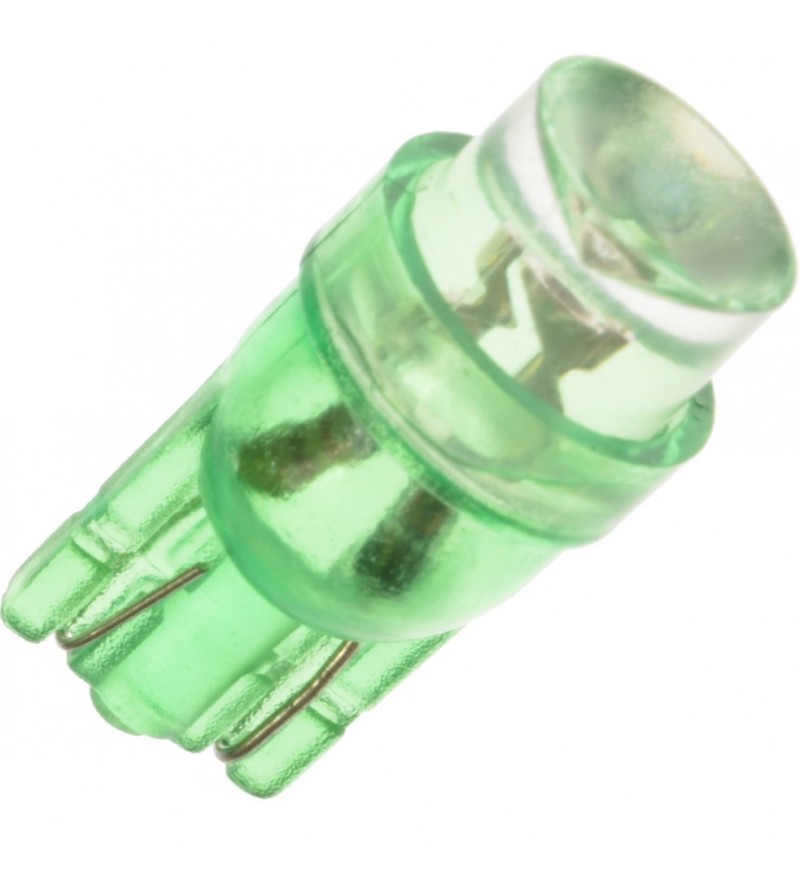 LED lamp - Ledson - 1-Led - T10 / W5W - Green - 12V LED lamp - Ledson - 1-Led - T10 / W5W - Green - 12V
