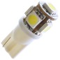 LED lamp - Ledson - 5-Led - T10 / W5W - White - 24V