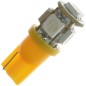 LED lamp - Ledson - 5-Led - T10 / W5W - Amber - 24V LED lamp - Ledson - 5-Led - T10 / W5W - Amber - 24V