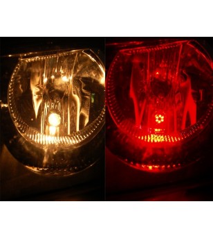 T10/W5W lamp LED 12V 9 LED Rood - 121092  - Verlichting - Verstralershop