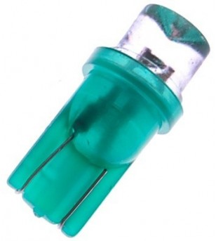 T10/W5W Glühbirne LED 24V 1 LED grün - 24105