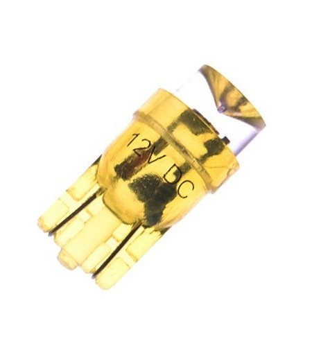 T10/W5W lamp LED 24V 1 LED Geel - 24103