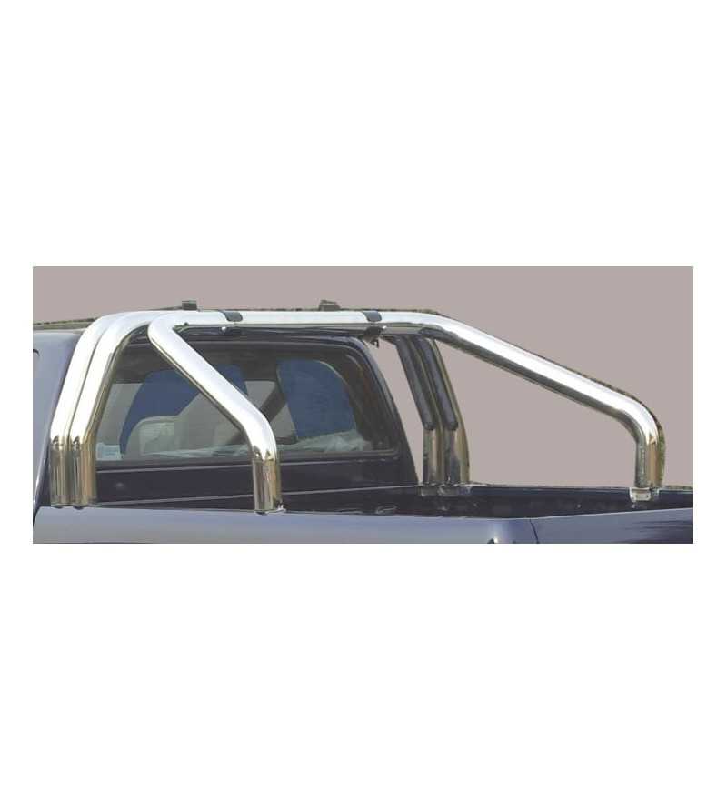 L200 06-09 Double Cab Roll Bar on Tonneau - 3 pipes - RLSS/3178/IX - Lights and Styling