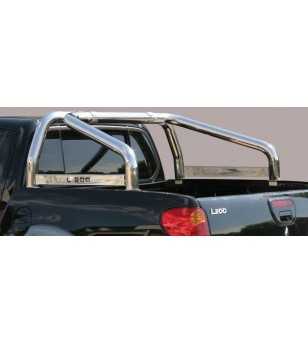 L200 06-09 Double Cab Roll Bar on Tonneau Inscripted - 2 pipes