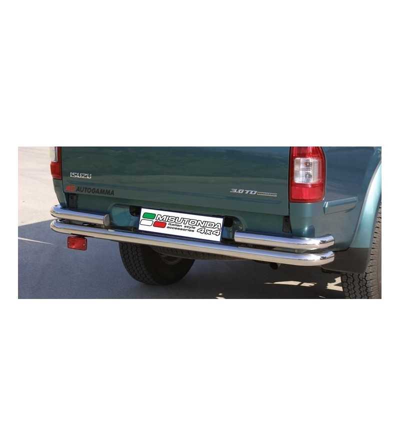 D-Max 03-07 Double Rear Protection - 2pp/142/IX - Rearbar / Opstap - Verstralershop