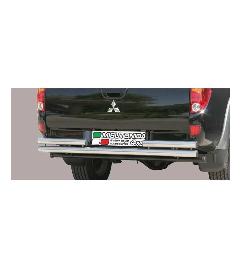 L200 06-09 Double Rear Protection - 2PP/178/IX - Rearbar / Opstap - Verstralershop