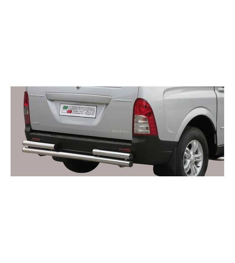 Actyon Sports 07-11 Double Rear Protection - 2PP/206/IX - Rearbar / Opstap - Verstralershop