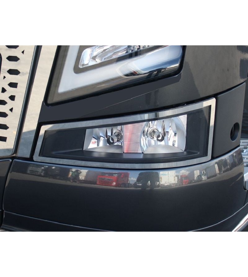 Volvo FH 2013- Fog Lamp Frames (2 pcs) - 015VFH2013 - Stainless / Chrome accessories - Verstralershop