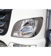 DAF XF 106 Chrom-Edelstahlrand für Scheinwerfer (Set) - 010DXF106 - RVS / Chrome accessoires - Verstralershop