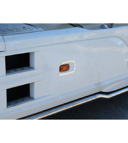 DAF XF 106 Skirt Light Application (Left Side) - 016DXF106 - Stainless / Chrome accessories - Verstralershop