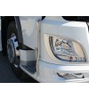 DAF XF 106 Seitenrohr mit Drop Lights - 017DXF106 - RVS / Chrome accessoires - Verstralershop
