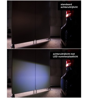 Achterlicht - Ledson - Nummerplaatbevestiging - Achteruit - 12V
