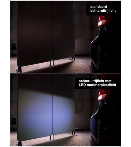 Achterlicht - Ledson - Nummerplaatbevestiging - Achteruit - 12V
