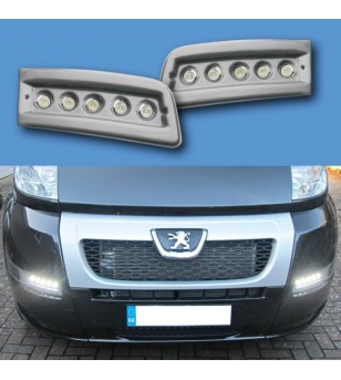 Peugeot Boxer 2007-2014 Dagrijverlichting Kit POD Zwart (onbehandeld) - LP-X250B