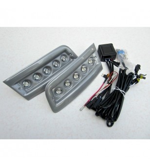 Fiat Ducato 2007- Day Time Running Light Kit POD Black (unpainted) - LP-X250B