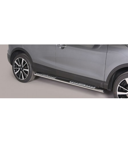 Seitenschutzbügel - Misutonida - Design - Oval - Schwarz matt - Nissan - Qashqai - 2014-2017