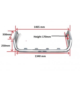 Takbåge - L&S - Högblankt rostfritt stål - Mercedes - Sprinter - H2-H3 - 1995-2006