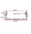 Vito 04- H2 Dachträger Edelstahl - RB-BRAGMBV04-H2 - Roofbar / Roofrails - Verstralershop