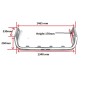Roof bar - L&S - High gloss stainless steel - Peugeot - Boxer - H2-H3 - 1994-2006