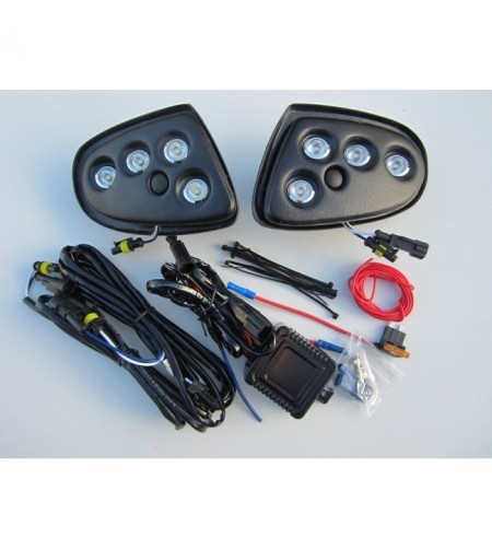 Sprinter 2006-2013 Daytime Running Light Set POD Svart - LP-SPRTB