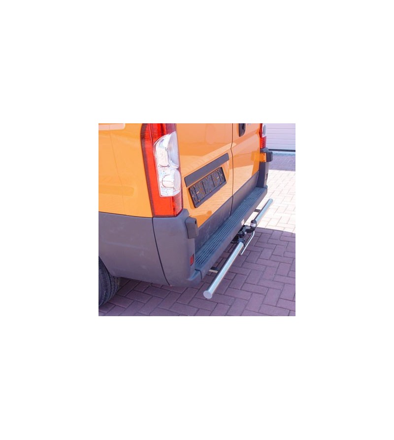 Sprinter 2006- L2/L3/L4 H1/H2/H3, Polished rear-bar stainless for a car with towbar - 030.15.03B.011 - Rearbar / Rearstep - Vers